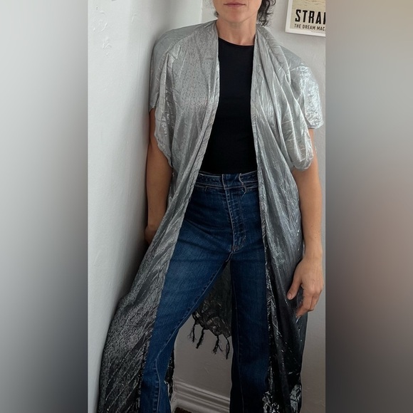 Free People Maxi Shawl/Cover Up with Tassels - Picture 1 of 4